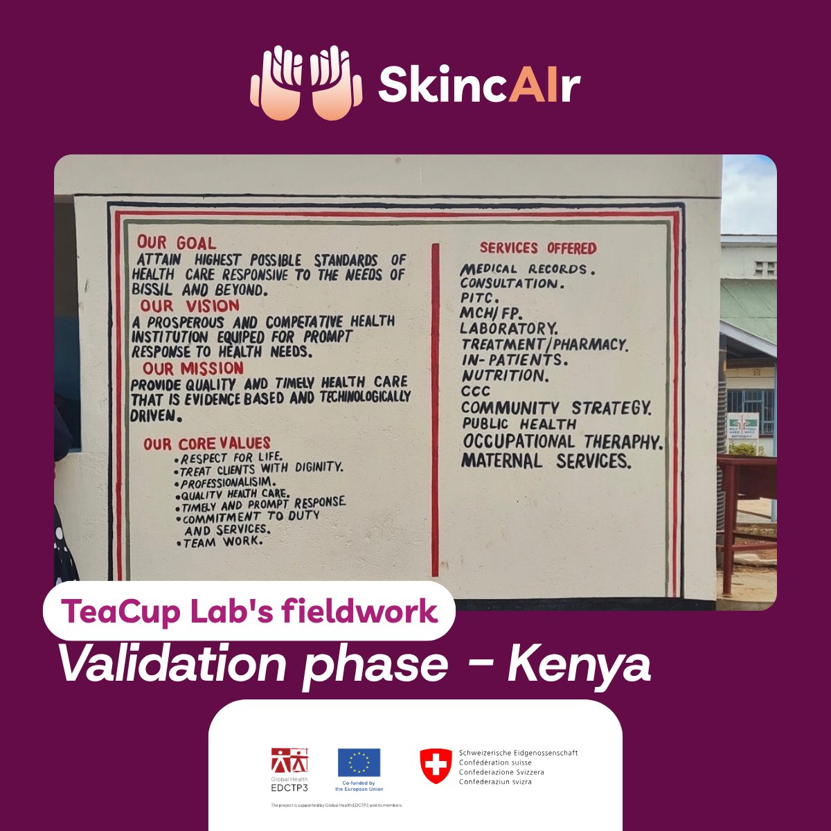 SkincAIr's tweet photo. They are deeply impressed by the organisation of the healthcare facilities, as well as the remarkable professionalism and dedication of the nurses and clinical officers participating in the project.

A huge thank you to everyone who is part of this journey ✨!
@KEMRI_Kenya https://t.co/aXTU1oCcGM