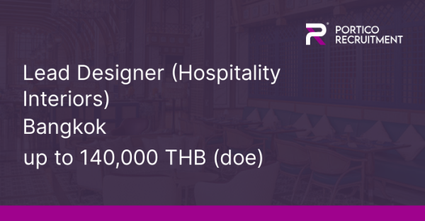 Porticocareers's tweet photo. Now Hiring!! Lead Designer, up to 140,000 THB (doe) - #Bangkok. https://t.co/jlYxgBsH7N https://t.co/aQzRYGrWWc