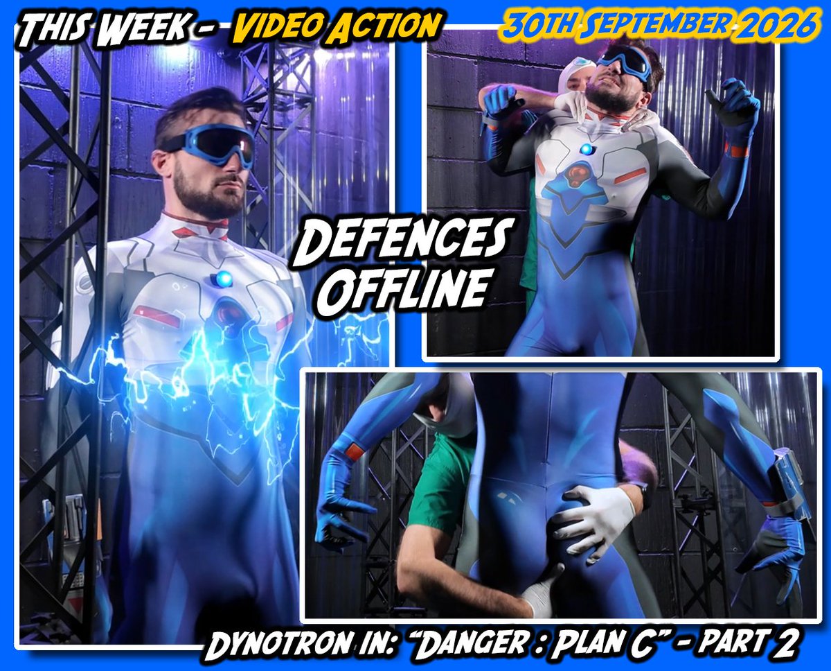 Super_Cyclone's tweet photo. This week's video update is now online... https://t.co/e1yXmbt28H Dynotron defenseless when is cyborg defenses go offline! @Aidentylerxxx
#superherofetish #meninspandex #sexysuperhero #eotc https://t.co/xXgTaEdO4T