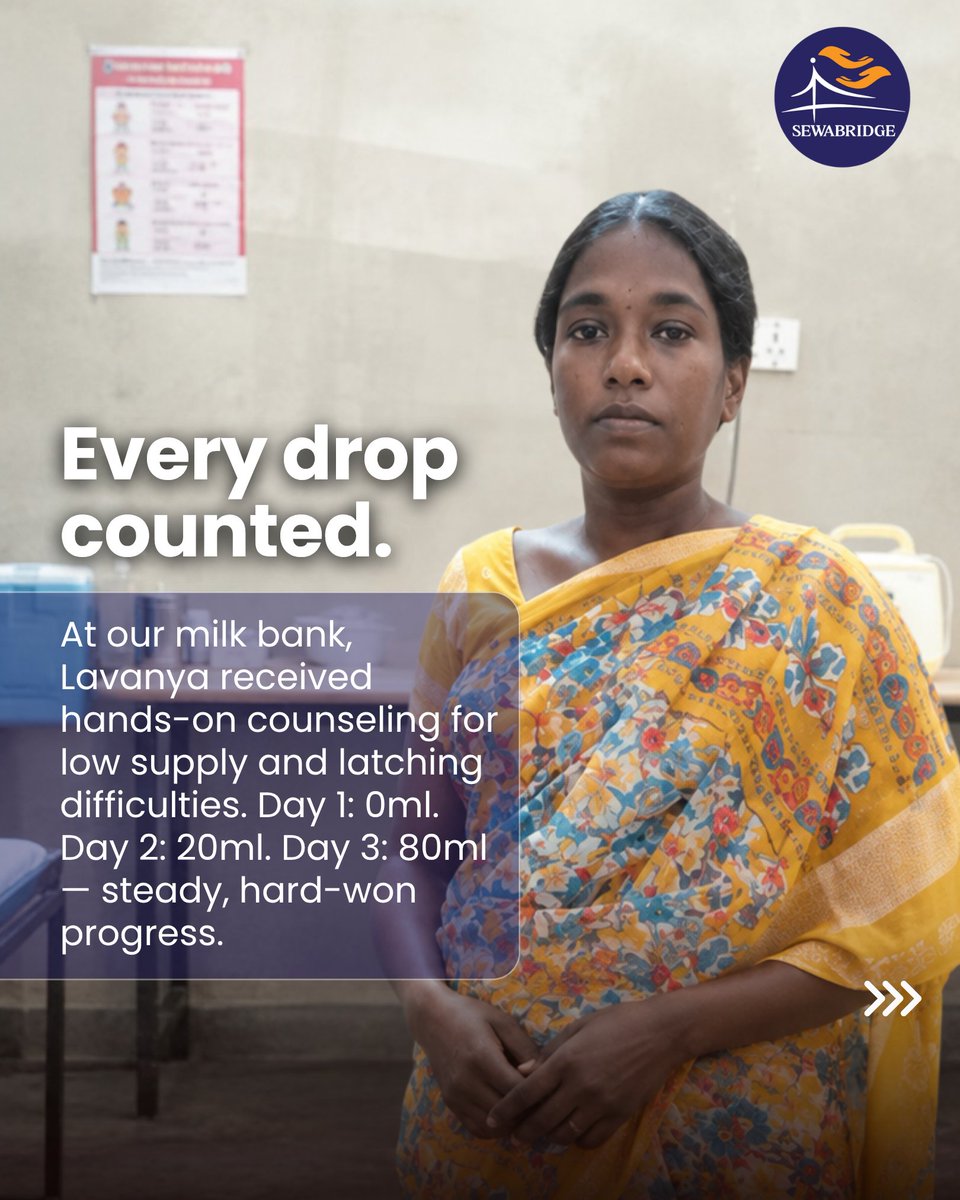 Sewa_Bridge's tweet photo. Through SewaBridge, she received timely intervention, compassionate lactation counseling, and dedicated hands-on guidance for low supply and latching difficulties.
Sometimes, real impact is measured drop by drop.
#MaternalHealth #SewaBridgeConsulting #SewaBridge #NewbornCare https://t.co/JuYjo2jDB0