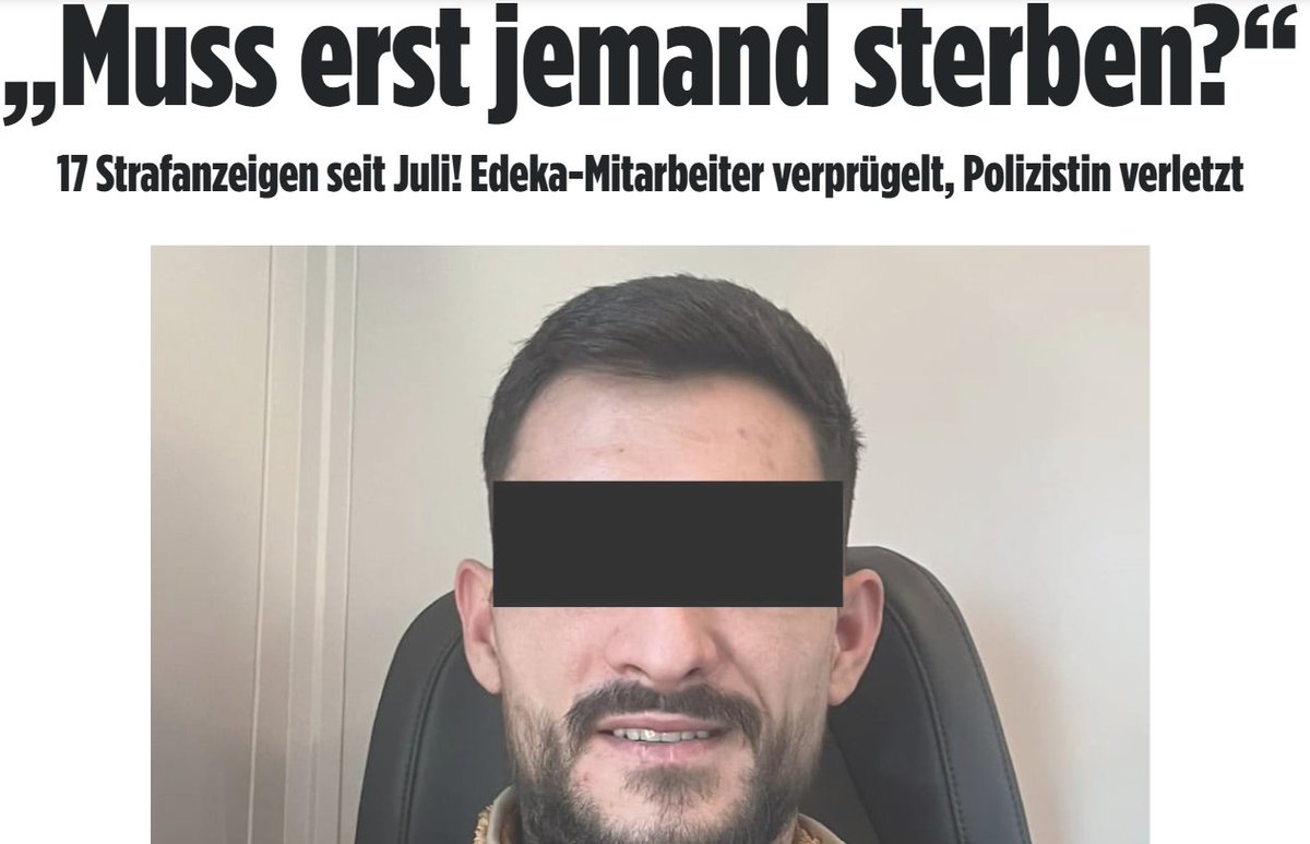 YveK22's tweet photo. Guten Morgen zusammen,
das da ist Gabriel P. 31 Jahre alt, Rumäne und offensichtlich nicht willens, dank EU-Freizügigkeit ein wertvolles Mitglied unserer Gesellschaft zu werden, sondern vielmehr damit beschäftigt, die Einwohner von Tuttlingen anzugreifen und zu terrorisieren. 

So gingen seit Juli 17 Strafanzeigen, meist wegen Körperverletzung, Bedrohung und Beleidigung gegen den Mann ein. Er schlägt gerne wahllos im öffentlichen Raum auf ihm fremde Menschen ein, hat einen Edeka-Mitarbeiter zusammengeschlagen und letzte Woche raste er ohne Führerschein und mit nicht zugelassenem Auto durch Tuttlingen. Während der polizeilichen Verfolgung rammte er einen Streifenwagen und flüchtete anschließend. Die Polizei fand ihn Stunden später zugedröhnt mit Drogen schlafend auf einem Waldparkplatz. Bei der Festnahme griff er eine Polizistin an.

Um den Kerl von der Straße zu kriegen erfolgte eine Einweisung in die psychiatrische Klinik. Das dürfte erfahrungsgemäß aber ein Zustand von sehr kurzer Dauer sein, denn mehr als wenige Wochen in der Psychiatrie gibt das entsprechende PsychKG nicht her. Und selbst dafür sind die rechtlichen Hürden schon sehr hoch. Wegen der Persönlichkeitsrechte will die Staatsanwaltschaft der BILD nicht sagen, ob der 31-Jährige nicht schon wieder entlassen und auf freiem Fuß ist. 
 
Um die Frage eines Einwohners von Tuttlingen, ob denn erst jemand sterben müsse, bevor die Bevölkerung vor dem Rumänen dauerhaft geschützt wird, zu beantworten. Ja, das ist durchaus möglich, denn viele Täter, die in den letzten Jahren Menschen im öffentlichen Raum getötet hatten, fielen zuvor genau durch solche Angriffe auf wie jetzt der Rumäne in Tuttlingen, die dann ebenfalls mit Einweisungen in psychiatrische Kliniken endeten, der Angreifer aber binnen Stunden bis weniger Tage wieder auf freiem Fuß war. Bis dann jemand getötet wurde. Siehe Würzburg, siehe Oggersheim, um nur zwei Beispiele zu nennen.
Aufgabe der Behörden wäre jetzt, das Recht auf Freizügigkeit und Aufenthalt des 31-Jährigen aufzuheben und ihn abzuschieben. Das geht, man muss es nur machen und nicht wie im Fall Wangen bei dem Syrer/Niederländer, das Recht auf Freizügigkeit und Aufenthalt zwar zu untersagen, aber dann die Abschiebung nicht zu vollziehen. Kurze Zeit später griff der Mann das vierjährige Mädchen im Supermarkt mit einem Messer an. Justiz und Behörden täten also gut daran, Gabriel P. auf dem Schnellsten Wege wieder nach Rumänien zu verbringen, bevor noch etwas Schlimmeres passiert.