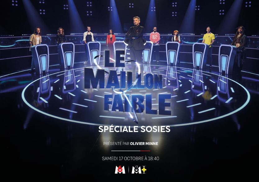 NewsReactLive's tweet photo. Le Maillon faible prépare une émission spéciale entièrement consacrée aux sosies. Samedi 17 octobre à 18h40, Olivier Minne accueillera sur M6 huit candidats ressemblant à des personnalités très différentes https://t.co/zbonqI49Dq