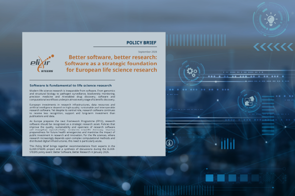 ELIXIREurope's tweet photo. 🔬The second #ELIXIR_STEERS policy brief, Better software, better research, sets out 5️⃣ recommendations to strengthen Europe’s research software ecosystem. Read the news release and discover the recommendations: https://t.co/A2H9kMXJty

#FP10 https://t.co/eQfszOyDyV
