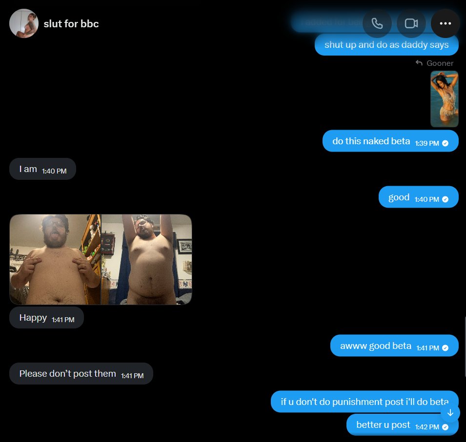 Bi4Celebs's tweet photo. Was being cocky had to show him his place lol such a pathetic beta @baseball652281 #wankbattle https://t.co/E6T5m5tAQA