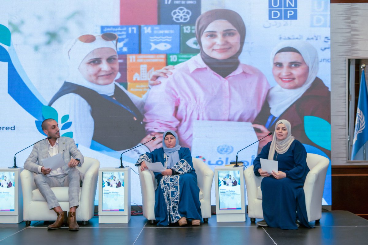 UNDPJordan's tweet photo. Access to digital financial and banking services is only the starting point.
Meaningful inclusion depends on whether women can use these services safely, confidently and regularly to support their businesses and economic activities.
@UNDPJordan  and the @UNDP -hosted @BetterThan_Cash  , in collaboration with UNDP’s Regional Bureau for Arab States, convened the regional learning exchange, “From Pilot to Policy: 
Lessons from Jordan for Advancing Women-Centred Digital Financial Inclusion Across the Arab States”.
The exchange brought together policymakers, regulators, financial service providers, women entrepreneurs, development partners and practitioners. 

Drawing on the SDG Digital Finance Ecosystem Assessment, the Jordan Valley pilot and perspectives from across the region, discussions focused on the practical policy, product, infrastructure and financial capability measures needed to close the gap between access, initial adoption and sustained use in Jordan, while drawing lessons that can inform women-centred approaches across the Arab States.