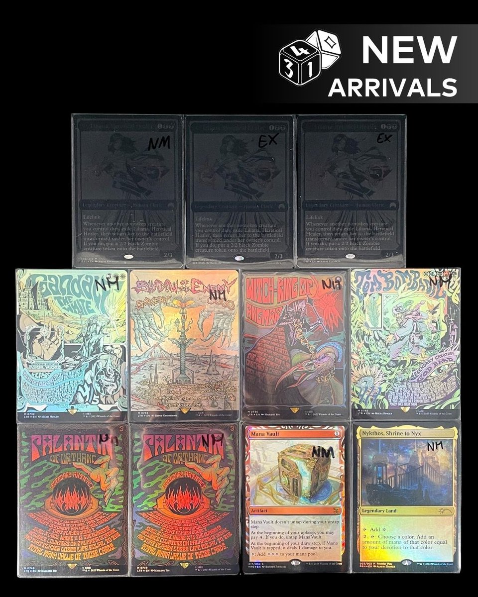 ThreeForOne_'s tweet photo. Candelabra of Tawnos, NM Gaea’s Cradle and PSA 10 Rayquaza EX + Mega Charizard X ex lead this week’s New Arrivals. Plus Dual Lands, premium foils and more.

👉 https://t.co/FpKQy1uDWk

#magicthegathering https://t.co/0nTl3t5DiT