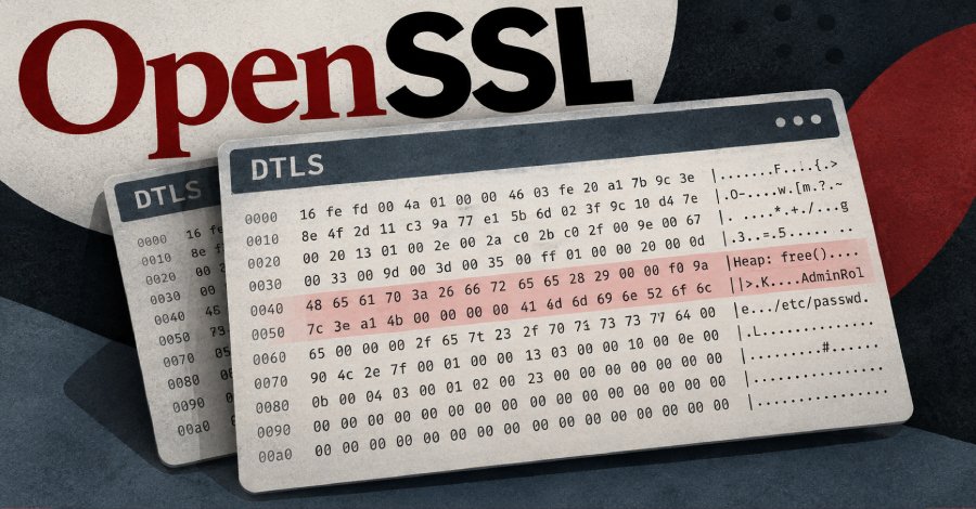TheHackersNews's tweet photo. 🚨 A High-severity OpenSSL bug can leak heap memory to a DTLS peer or crash the process, OpenSSL says.

It can happen when the resend timer fires while a larger handshake message is stuck mid-send.

Latest releases fix 13 other flaws: 1 Moderate, 12 Low.

Read: https://t.co/wg3uvB9frs