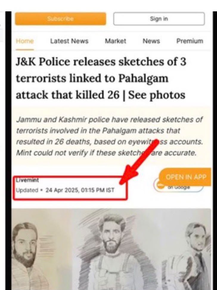 Munnashastee's tweet photo. Bollywood needs better scriptwriters. 😂

First, questions over whether the Pahalgam sketches matched the actual attackers. Then came the July 2025 “eliminated” story. Now, in September 2026, another killing is being linked to the same attack?

At least keep the plot consistent. https://t.co/injZA1q1Hy