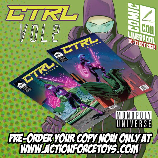 comconliverpool's tweet photo. 🔥 CTRL COMIC — VOLUME 2 OUT NOW!
⚡ ONLY 100 LIMITED EDITION VARIANT COVERS
⚡ 2,000 STANDARD EDITION COMICS
⚡ AVAILABLE WHILE STOCKS LAST
Order your copy today for immediate shipping, or choose collection at the event.
👉 CLICK HERE TO BUY:
https://t.co/k2OFXkgkjz
#CTRL https://t.co/xqYdEgPVLf
