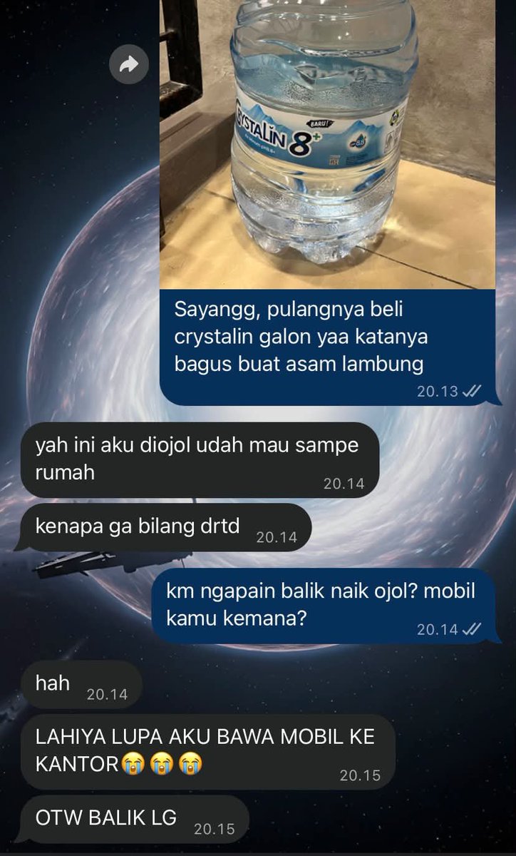 KapudS640's tweet photo. Suami plenger ❎
Istri plenger ✅ 😭 https://t.co/pHVZX4DmNx