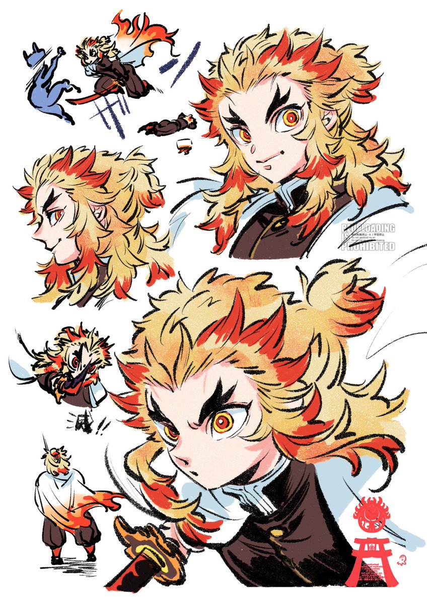 takoyatsurngk's tweet photo. 息抜きに描く🔥さん https://t.co/rullvZ2gZ8