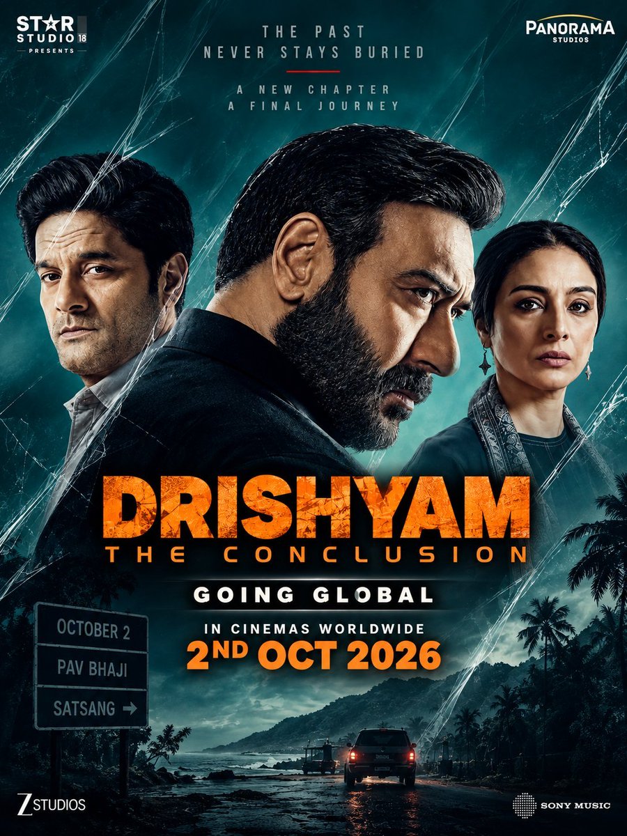 SalimKh57633692's tweet photo. #RealReview #DrishyamtheConclusion movie Hit Hai story ok ok Hai..#AjayDevgn good #JaideepAhlawat Impress #Tabu Bad Baki Star cast ok #PrakashRaj #ShriyaSaran #Rajatkapoor.. My Review... #DrishyamTheConclusionReview

@ajaydevgn @JaideepAhlawat @prakashraaj @starstudio18_ https://t.co/AftSEGmkt8