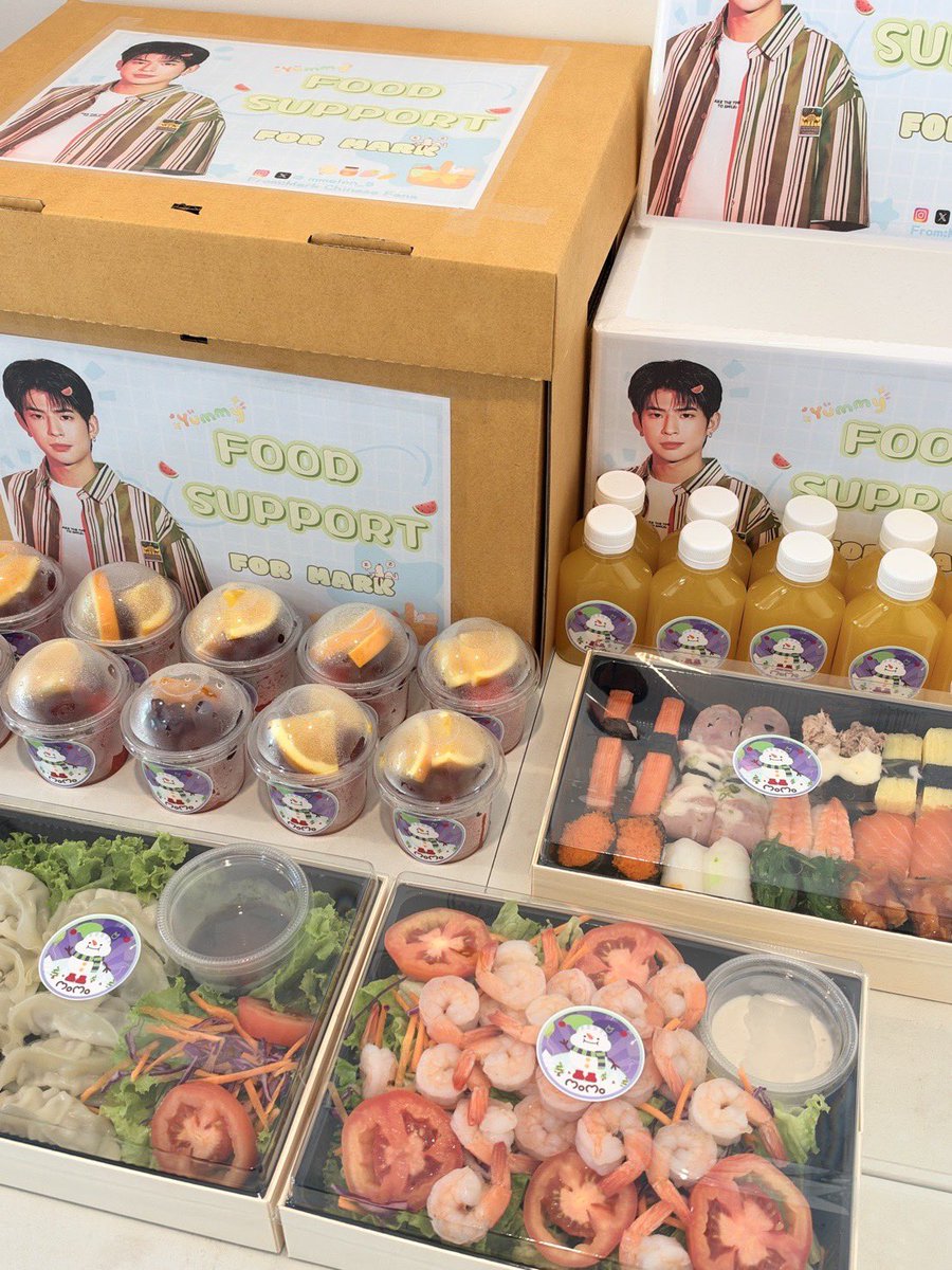 aboutmarkpakin's tweet photo. 🍱 Food Support for #RoundOneSeries 🥊✨

สำหรับมื้อเที่ยงที่ผ่านมา จัดส่งอาหารครบเซ็ตเติมพลังให้มาร์คเรียบร้อยค้าบ 🍽️

Thank you for your support @MMelon555 🙏🏻💙

#ภาคินกินอะไร
#mmarkpkk #kkramm https://t.co/e6WB9F5t8v