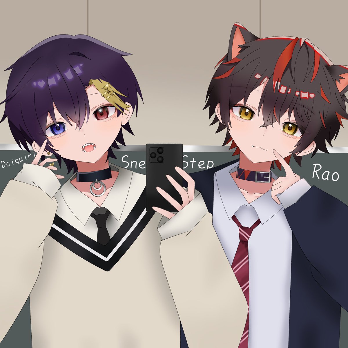 hasu0920's tweet photo. 学生みたいなイラスト描きたかったから描いた💛❤️
#大切あーと
#いらおすと https://t.co/3l9HX5eBCJ