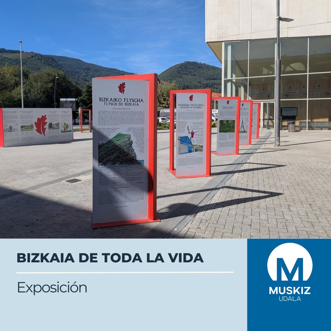 Muskiz's tweet photo. 📌 EXPOSICIÓN "Bizkaia de toda la vida"

👉🏻 En la plaza Meatzari, hasta el 2 de octubre. 

          ➖➖➖➖

📌 ERAKUSKETA "Bizkaia de toda la vida"

👉🏻 Meatzari plazan, urriaren 2rarte.

#Muskiz https://t.co/1XCDG2Aob7