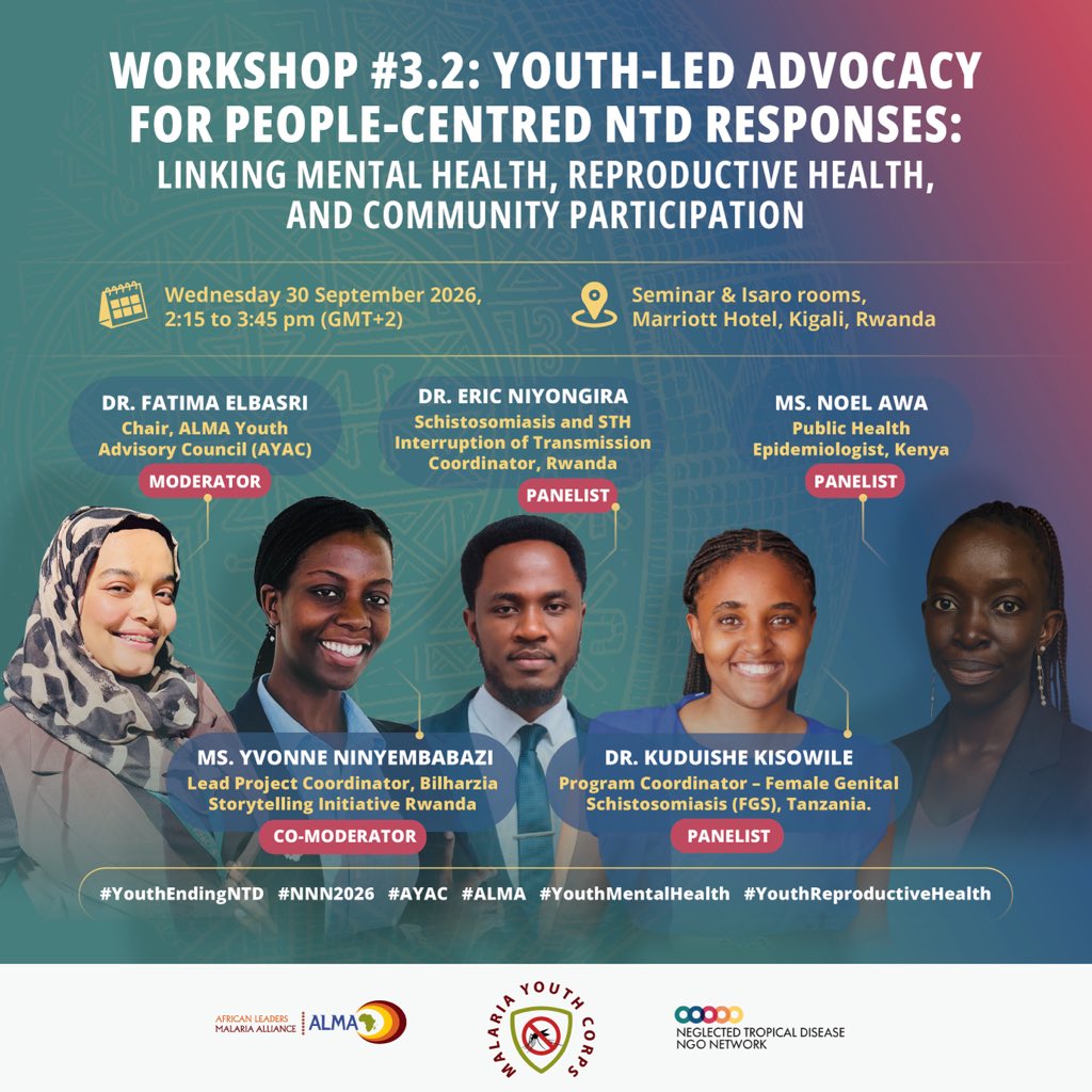 malariacorps's tweet photo. Today at #NNN2026, we’re exploring the impact of NTDs on youth mental and reproductive health, and how community-led action can help address these challenges. 
#YouthMentalHealth #YouthReproductiveHealth #ALMA #AYAC https://t.co/8v6WSYe2cU