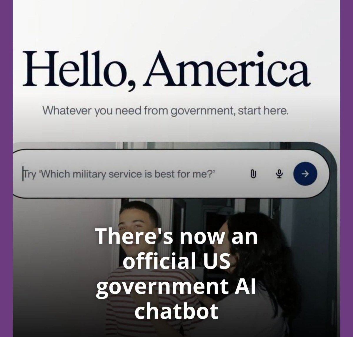 Tekticia's tweet photo. The administration wants https://t.co/qSJTm5R2jH to be the main portal for federal services. https://t.co/cObYwd9rtW