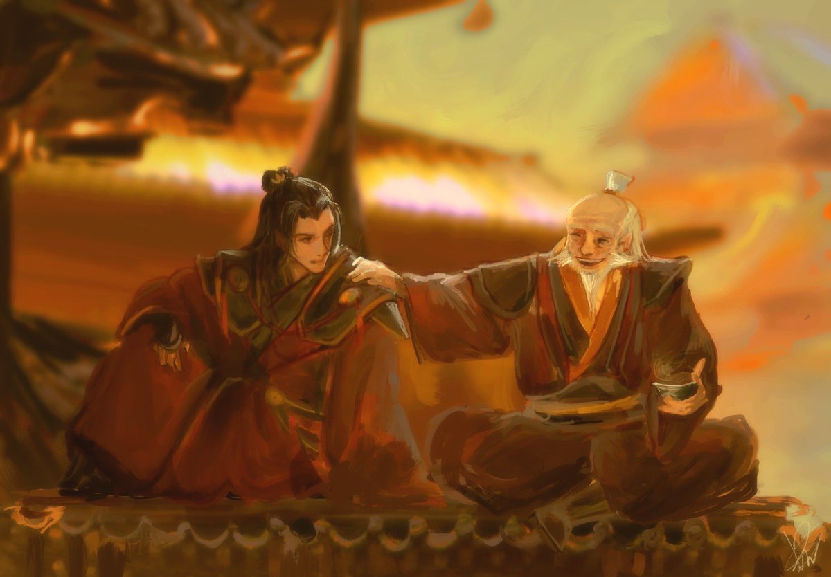 hanaasartistry's tweet photo. Tea time with Uncle Iroh 🍵 

#atla #zuko https://t.co/ccLWebvvCS