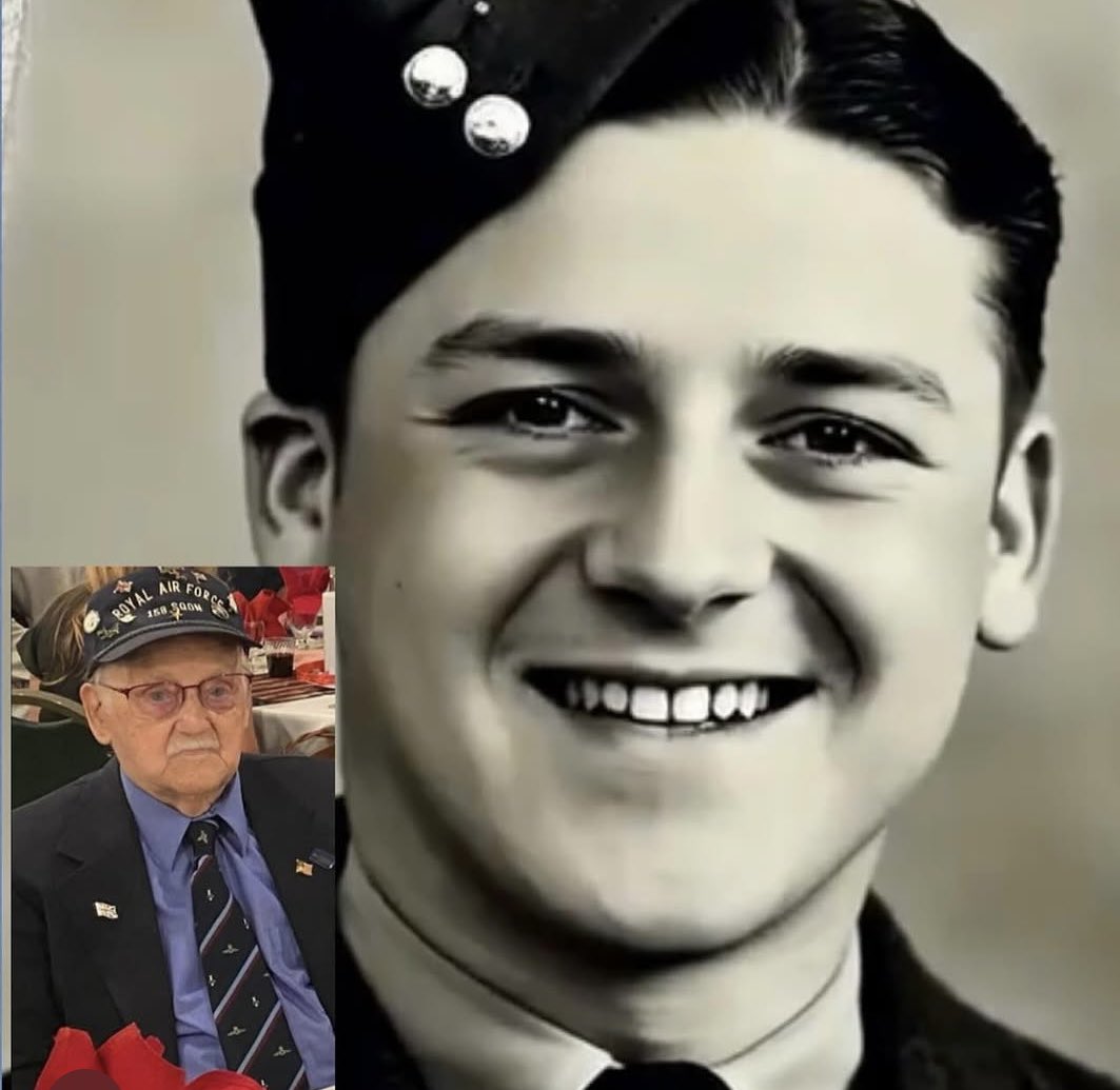 angie_buk's tweet photo. @TracyBrabin @MayorOfWY @itvnews aware of our northern star 🌟 #WW11 veteran,airman &amp; Yorkshire lad Ronnie Holdsworth ?🇬🇧 Recently Turned 105 yrs! 
How about some recognition for his 32 ops flown &amp; service for his country. My family &amp; I taking #RemembranceDay to him 🇺🇸 
#RAF https://t.co/lWsDv8J5Ua