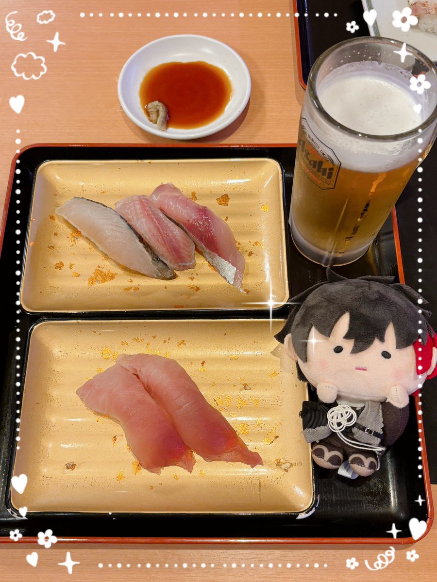 mayuinu_2002's tweet photo. お寿司だよ、肥前くん🍣 https://t.co/rz8L9MNdem