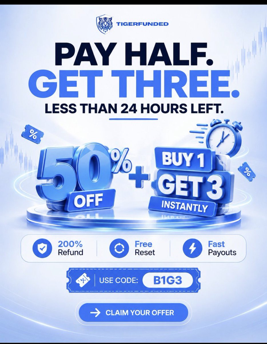 HabuMufty's tweet photo. Less than 24 hours left. π―β³
The current TigerFunded offer is almost over.
Get 50% off + Buy 1, Get 3 on eligible models with code B1G3.
Explore the available options before the offer ends.
Program eligibility, promotional conditions and terms apply.
#TigerFunded #Tiger https://t.co/lHuH60GK8x