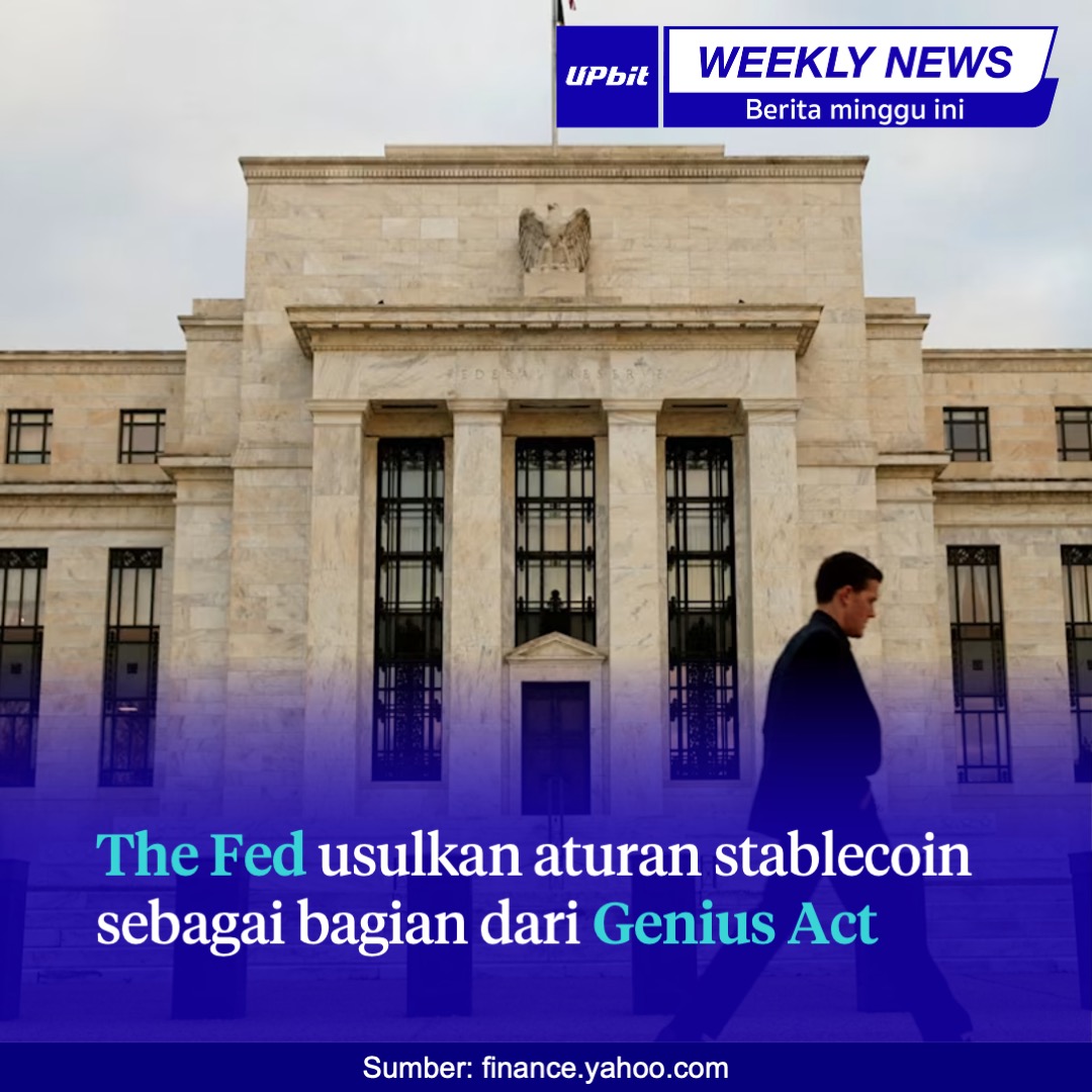 UpbitID's tweet photo. Mau tahu ada berita terkini apa saja dari dunia aset digital?
Berikut pilihan berita terkini dari dunia aset digital:

The Fed usulkan aturan stablecoin sebagai bagian dari Genius Act
https://t.co/Wy3Izuwasf

Bank di Inggris uji transaksi antarbank pertama menggunakan deposit yang ditokenisasi
https://t.co/m5XOtyQPbg

Verona luncurkan stablecoin untuk Agen AI dengan komitmen institusional senilai $100 Juta
https://t.co/9IjZozCKIx

Belarus menyetujui bank kripto pertama di tengah aturan aset digital baru
https://t.co/k8rqsAWPVx

---
Konten ini bersifat informasi dan edukasi, bukan saran atau rekomendasi investasi. Investasi aset digital berisiko tinggi, termasuk volatilitas harga yang dapat menyebabkan kerugian hingga seluruh dana. Jangan menggunakan utang untuk berinvestasi. Pahami risiko sebelum mengambil keputusan.
Upbit Indonesia berizin dan diawasi oleh Otoritas Jasa Keuangan.
