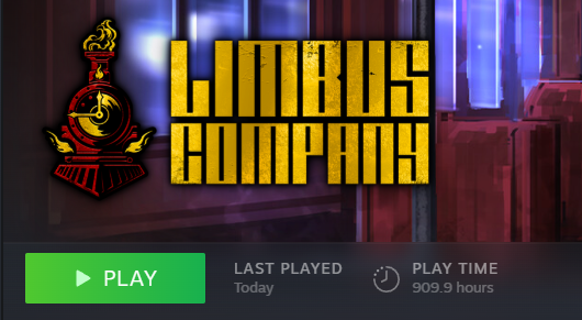 Constantinedumb's tweet photo. i achieved this limbus company playtime in just over a year https://t.co/qh58RPDMrO