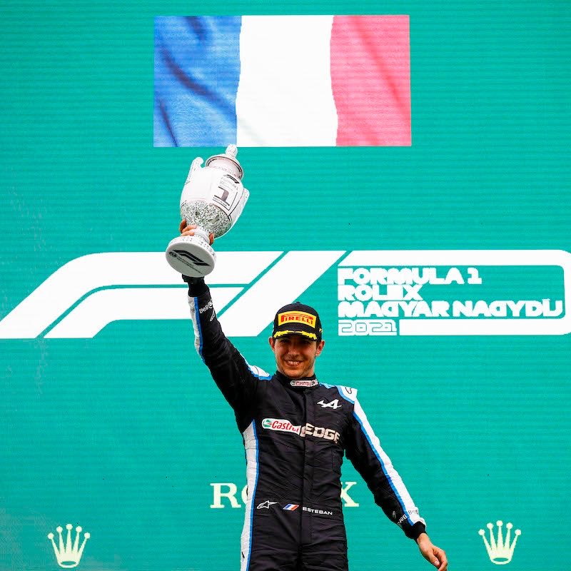 F1GuyDan's tweet photo. 🇫🇷 The most recent win by a French driver in F1 belongs to Esteban Ocon at Hungary in 2021 https://t.co/zRFJnwgGDl