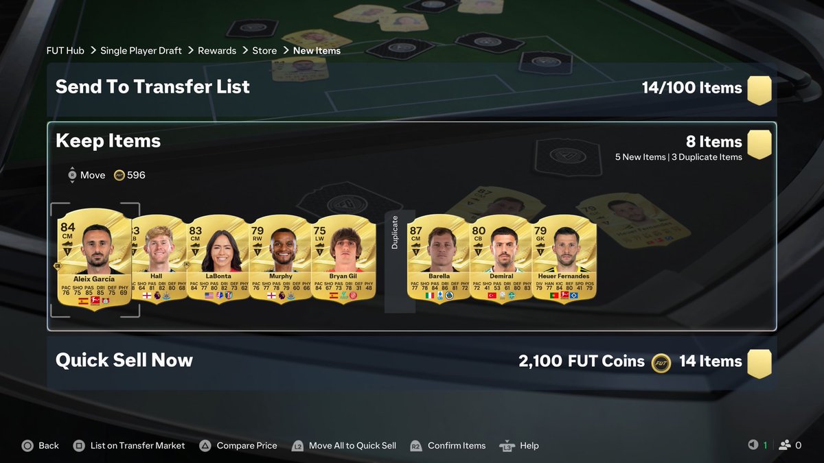 garyfc27's tweet photo. DRAFT 2 

💰 Match Coins - 1.5k
🔷 XP Earned - 240
📦 Pack Value - 22.5k
🎴 Coins From Packs Back - 18,979
📈 Net Profit - +5,479
⏰ Time Spent ~ 1 Hour https://t.co/pTFBtGevSw