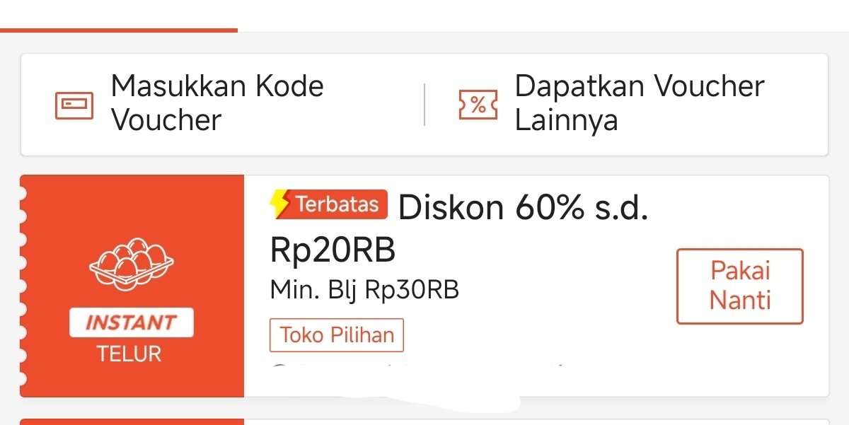 xkode06's tweet photo. Telur Diskon 60% s/d 20rb mulai Besok

*Minbel 30rb, Berlaku Pk. 09:00
*Khusus pengiriman Instan Prioritas

📌Sudah nempel di akun, cek disini
https://t.co/czbPiR7nwn

📌Halaman promonya cek disini
https://t.co/F2pR0fR3j0 https://t.co/01G9P5OpIT