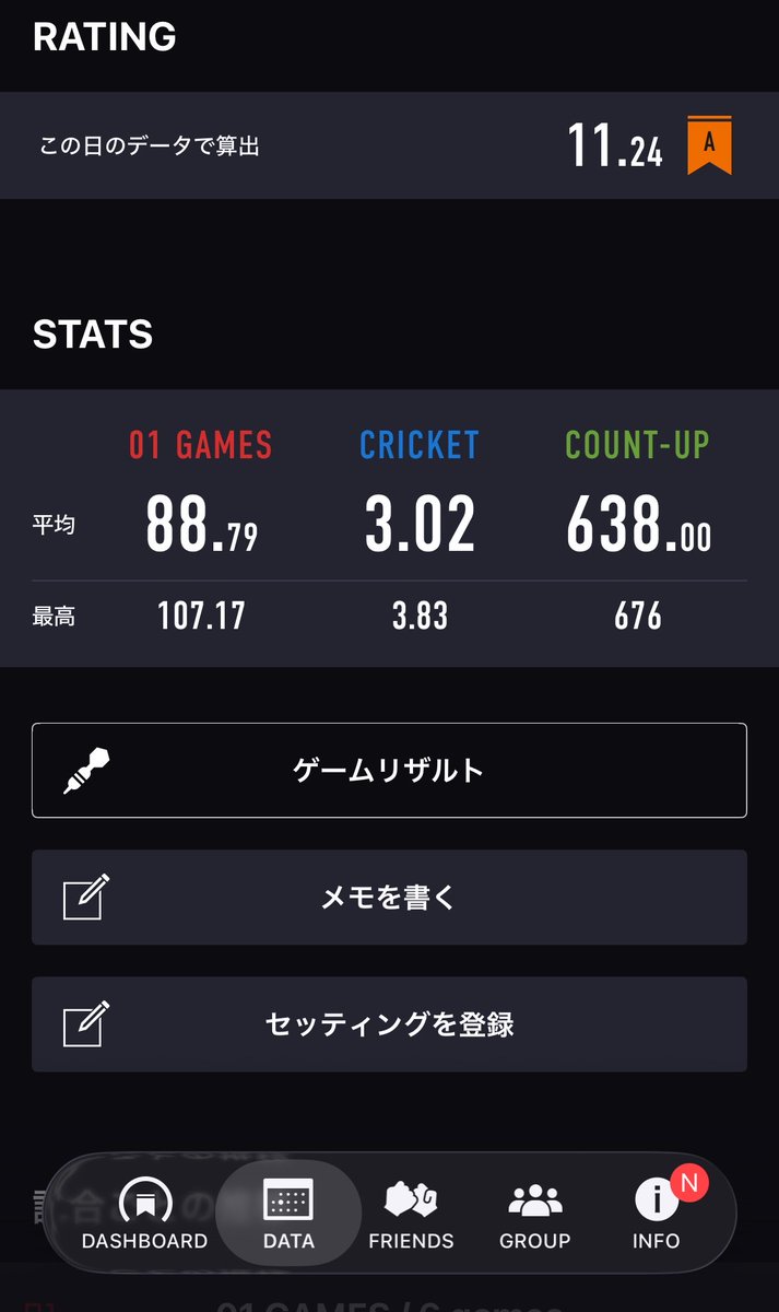 mmm_darts87's tweet photo. ちょーーーーーーっと戻った🤏笑
クリケが打てないすぎるんだあ！！ https://t.co/b3ohcweWLE