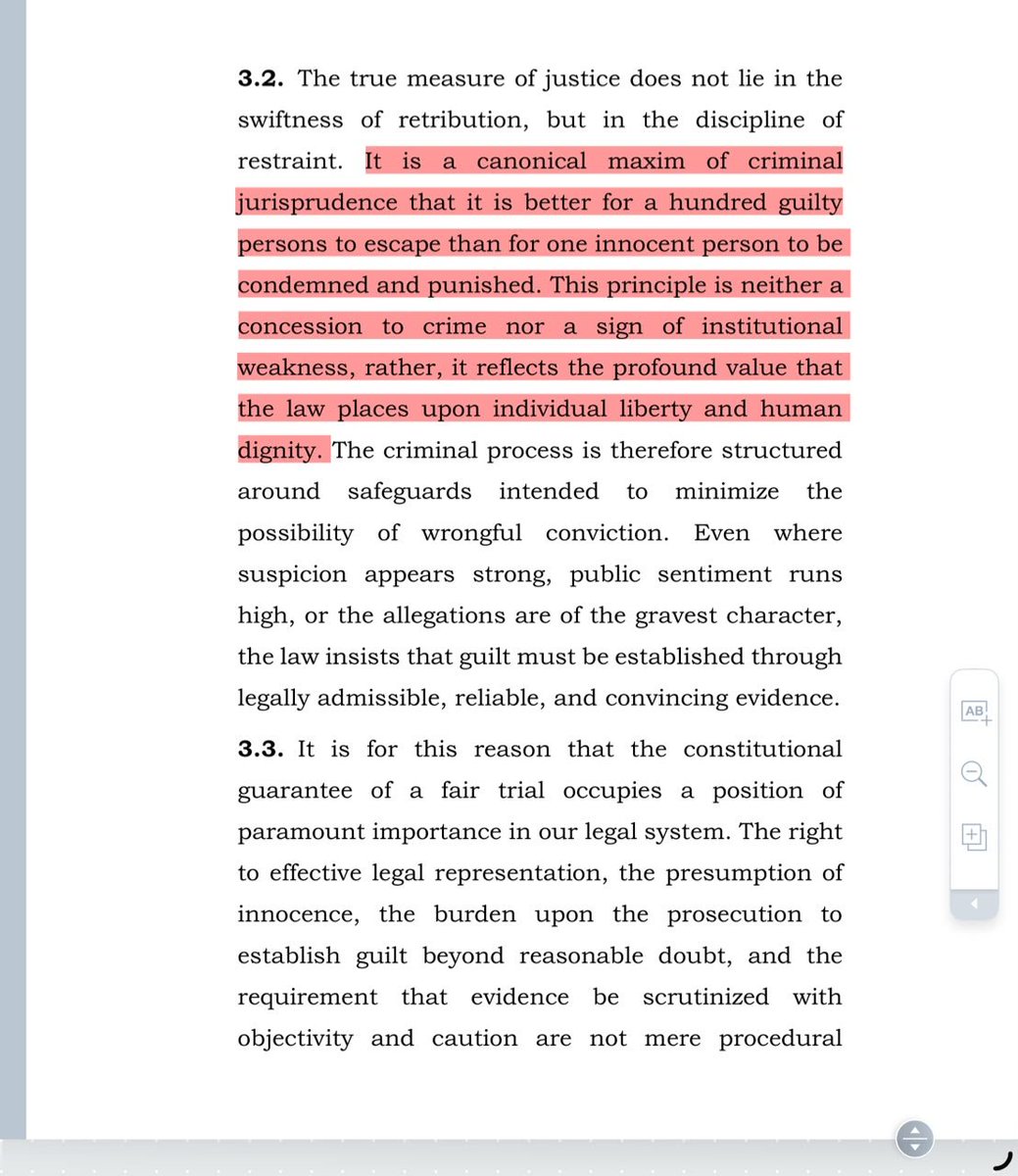 Rajesh_pal03's tweet photo. “Better that a hundred guilty persons escape than one innocent person be condemned.”

A fundamental principle of criminal jurisprudence: individual liberty and human dignity must remain protected against wrongful conviction. https://t.co/ccD9Qa5a8V
