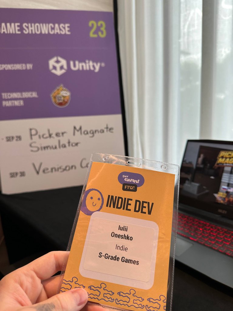 sgradegames's tweet photo. Sponsored by Unity, but made in Godotโฆ
#gamedev #Godot #Unity #devGAMM https://t.co/F8hOPgQGFE