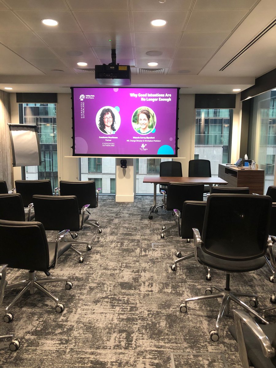 AshleyKateUK's tweet photo. We're all set at @ESgloballaw's Cambridge office for our latest HR Director Boardroom, hosted by Victoria Currey and Constanze Moorhouse.

We're looking forward to an insightful day with HR leaders as we explore the topic, "Why Good Intentions Are No Longer Enough". https://t.co/DCIR1nSg7s