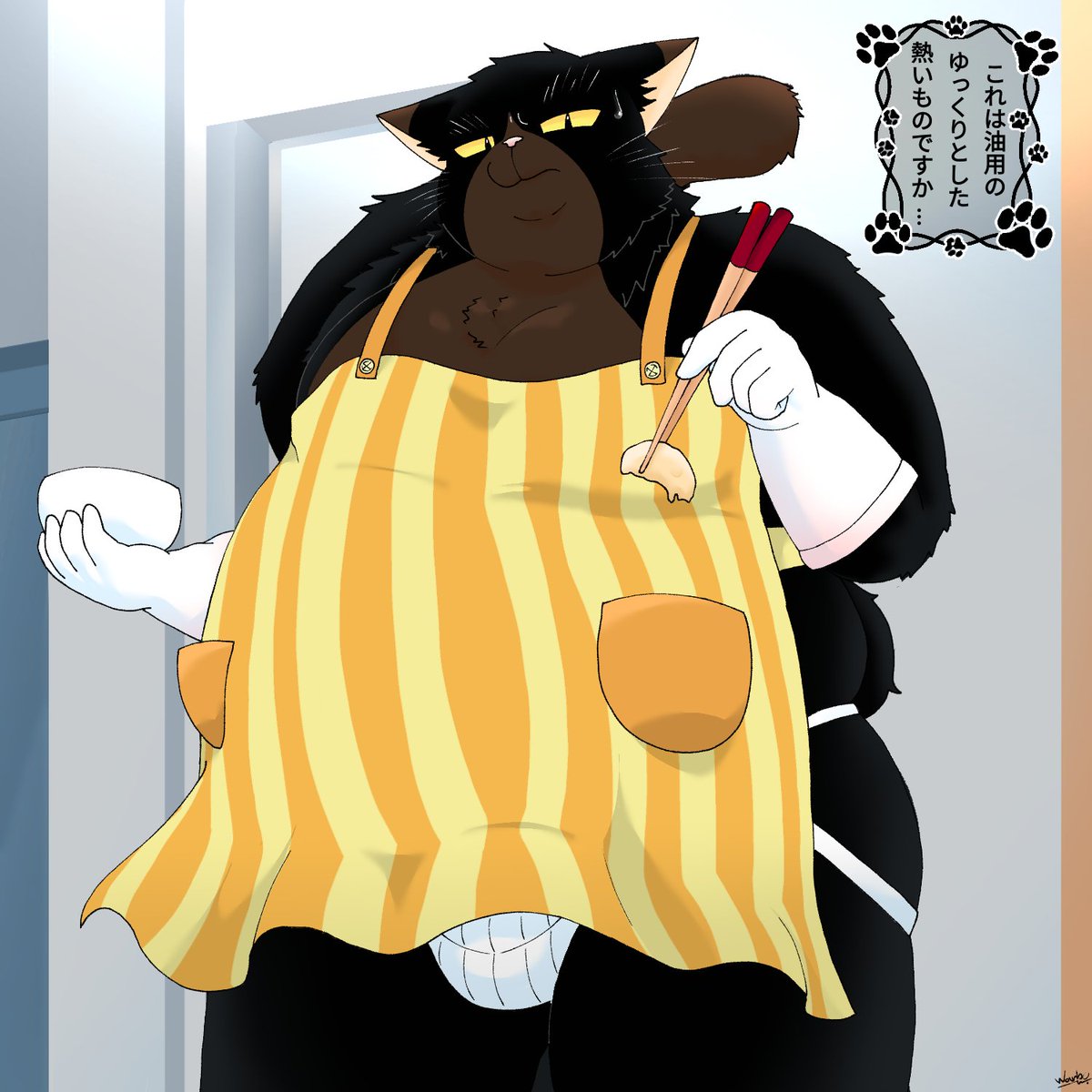 WanboHkerias's tweet photo. [Yukichi Chubby Cat]
朝食の時間です🍽️

#fatfur #furryfat #chubbyfur #furry https://t.co/2NZKeAlNS8