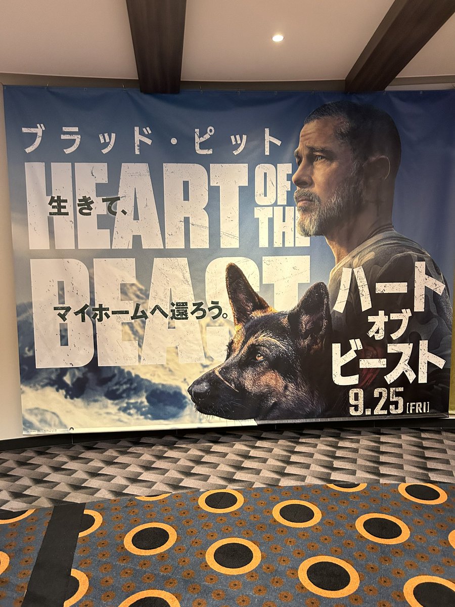 b_b11291's tweet photo. T・ジョイ エミテラス所沢⑧で【字幕】ハート・オブ・ビーストを鑑賞。ブラピとオーディンめちゃくちゃ良かった。 https://t.co/WRBwTQrma4