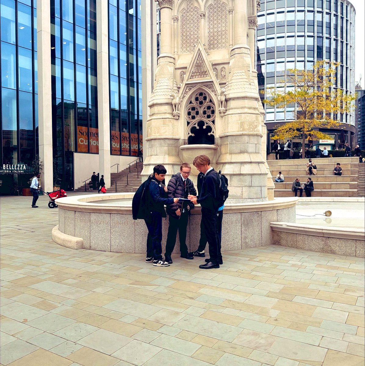 BalaamWood's tweet photo. 🌎 Our Year 11 Geographers were being Bold in Birmingham city centre, interviewing members of the public as part of their human geography fieldwork on regeneration. A brilliant opportunity to build confidence while gathering real-world data! 💪📍 #BeBold #Geography https://t.co/1Bv6u68Bow