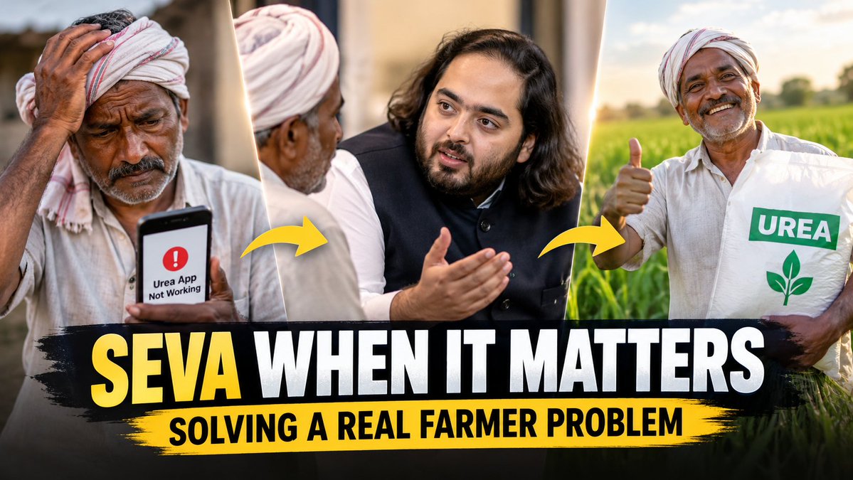Suparna31031418's tweet photo. #AnantWithAnnadata
When crisis hits, true service means action, not words. Anant Ambani proved this by stepping in during the urea shortage when farmers needed relief most. Real impact comes from solving problems that actually matter to people's lives. https://t.co/m3qwhxTCSx