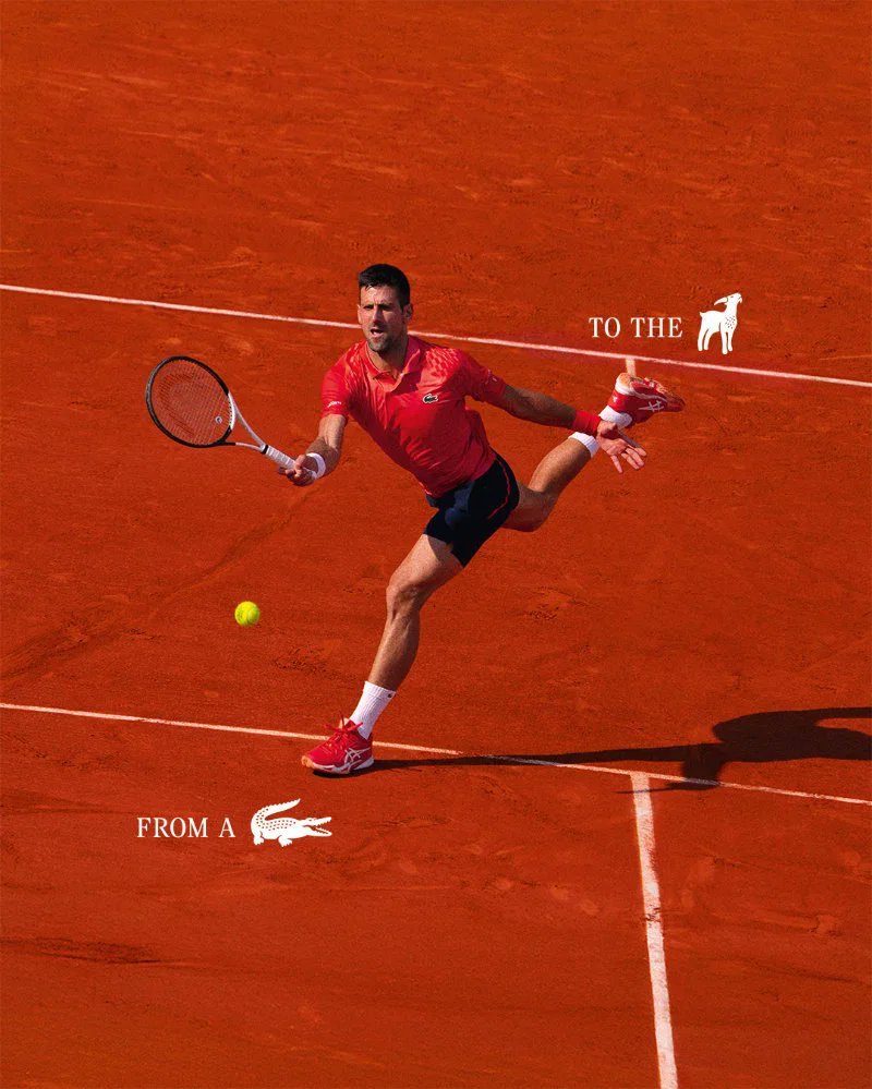 DAMAN_Magazine's tweet photo. Unvarnished discipline, unyielding legacy. Step inside the Lacoste GOAT Collection featuring Novak Djokovic

Read more 
https://t.co/u5J72scwfU https://t.co/2SX8e6lUbD