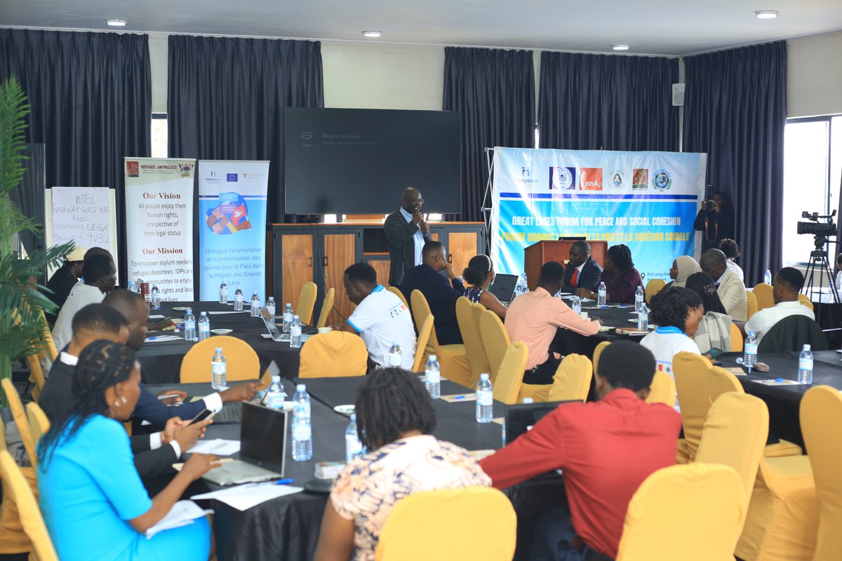 refugeelawproj's tweet photo. @refugeelawproj and Peace Fellows of Uganda are hosting the National Youth Conference: 'Youth against Misinformation, Disinformation and Hate Speech' at Fairway Hotel, Kampala.

This has brought together partner organisations, youth leaders from across the country and region with representation from MDAs

The conference is intended to increase understanding of misinformation, disinformation, hate speech and their impact on peace  and social cohesion, strengthen the capacity of youth and other stakeholders to identify and respond to harmful  narratives, strengthen collaboration among institutions, youth, media and peacebuilding actors aimed at  reducing polarization and building trust in information within their community or networks, generate practical recommendations, positive peace messages and commitments for continued  action.

This was made possible with support from @Interpeace_Org and funding from @SwissMFA 

#EndMisinformationandDisinformation #GreatLakesRegion #StopHateSpeech #Socialcohesion #peacebuilding
