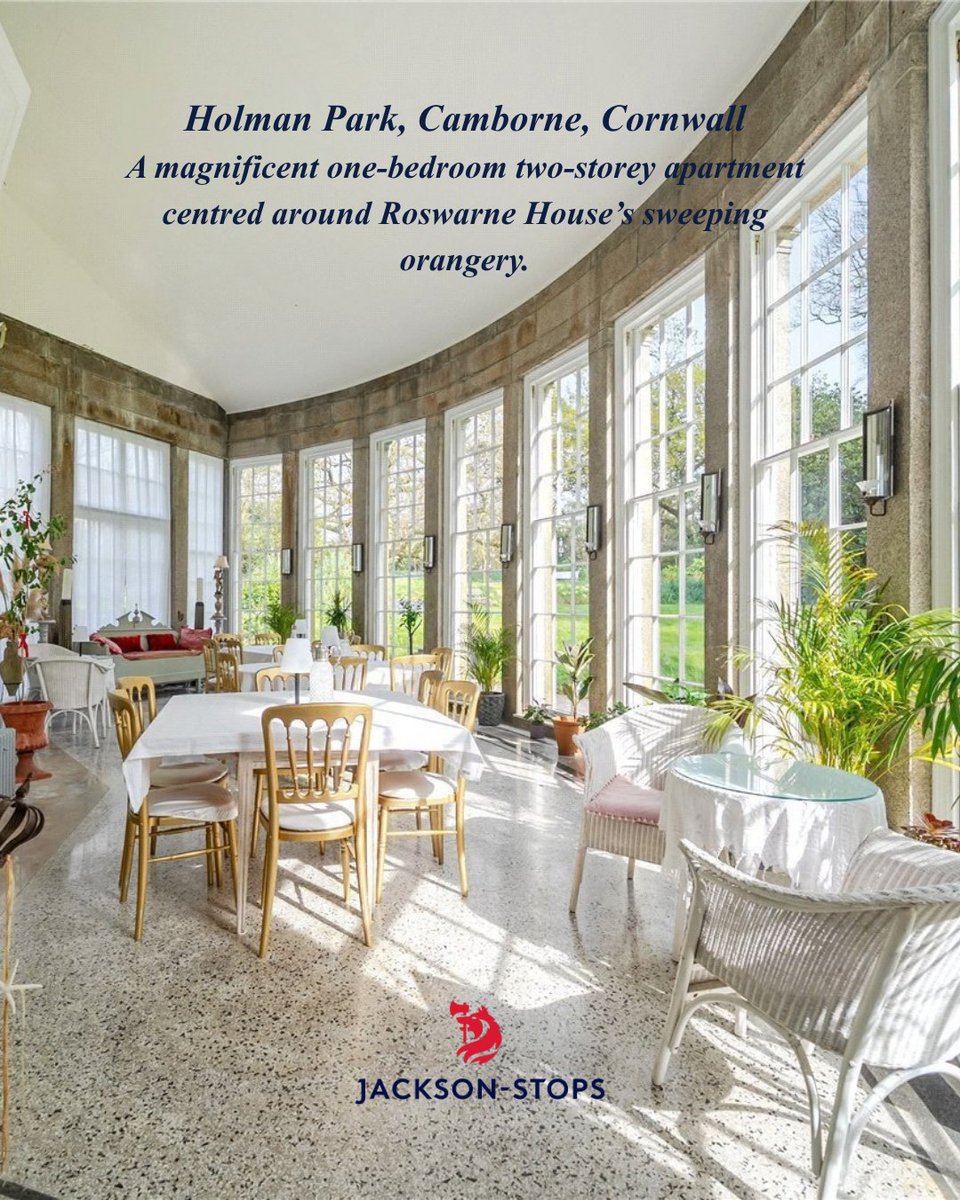 JS_Cornwall's tweet photo. New listing
Holman Park, Camborne, Cornwall
Guide price £350,000

A magnificent one-bedroom two-storey apartment centred around Roswarne House’s sweeping orangery.

https://t.co/QQNRLDslci

#cambornepropertysales #holmanparkproperty #countryhouseapartment #cornwallestateagent https://t.co/bly93DvNZc