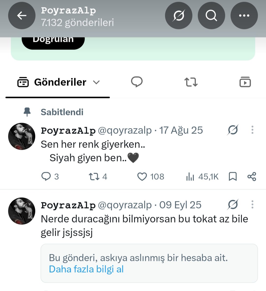 qoyyrazalq's tweet photo. Elon oğlum hesabımla zorun nee senin açsana hesabımı aq..

2 sene de binlerce itirazı niye görmüyon 👀

Kural ihlali diyo sanki açıkta bişey paylaştık jsjssjsj😅 https://t.co/2P6AVOqWJY