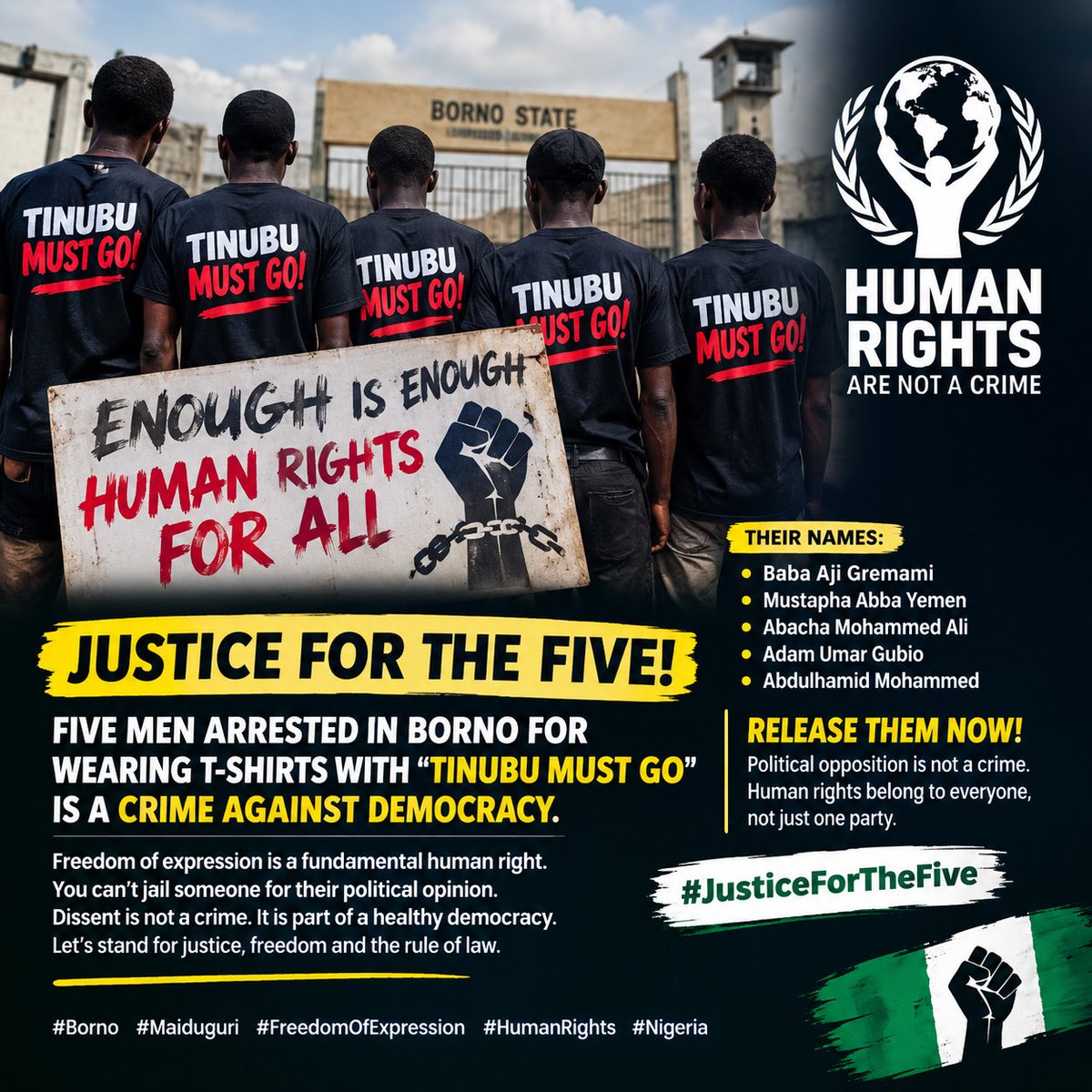 MuhammadYowedy's tweet photo. #internationalhumanrights #TMG #Nigerianlawyers #nightnight #right #quotes #hamunaright @officialABAT @realDonaldTrump https://t.co/pMPuGZgLeI