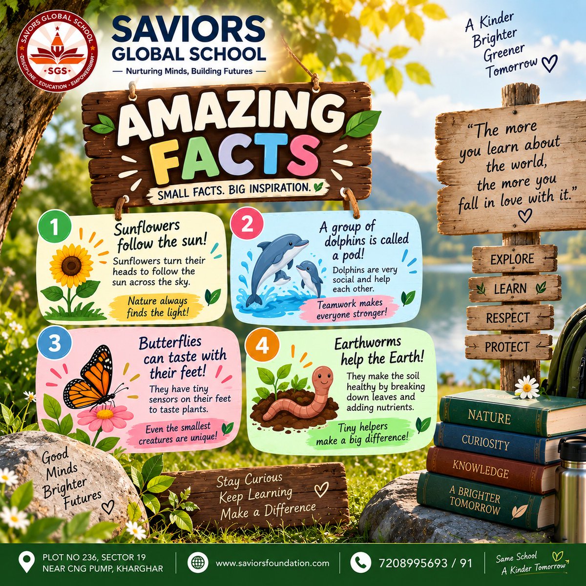 SaviorsSchool's tweet photo. 📚✨ Saturday = Amazing Facts Day! ✨📚
Stay tuned each week as we explore fascinating facts from different subjects and make learning fun for everyone! 🚀🎓
#SaturdayFacts #3AmazingFacts #LearningNeverStops #KnowledgeIsPower #CuriousMinds #EducationMatters #FunLearning https://t.co/PeV1DIV2LG