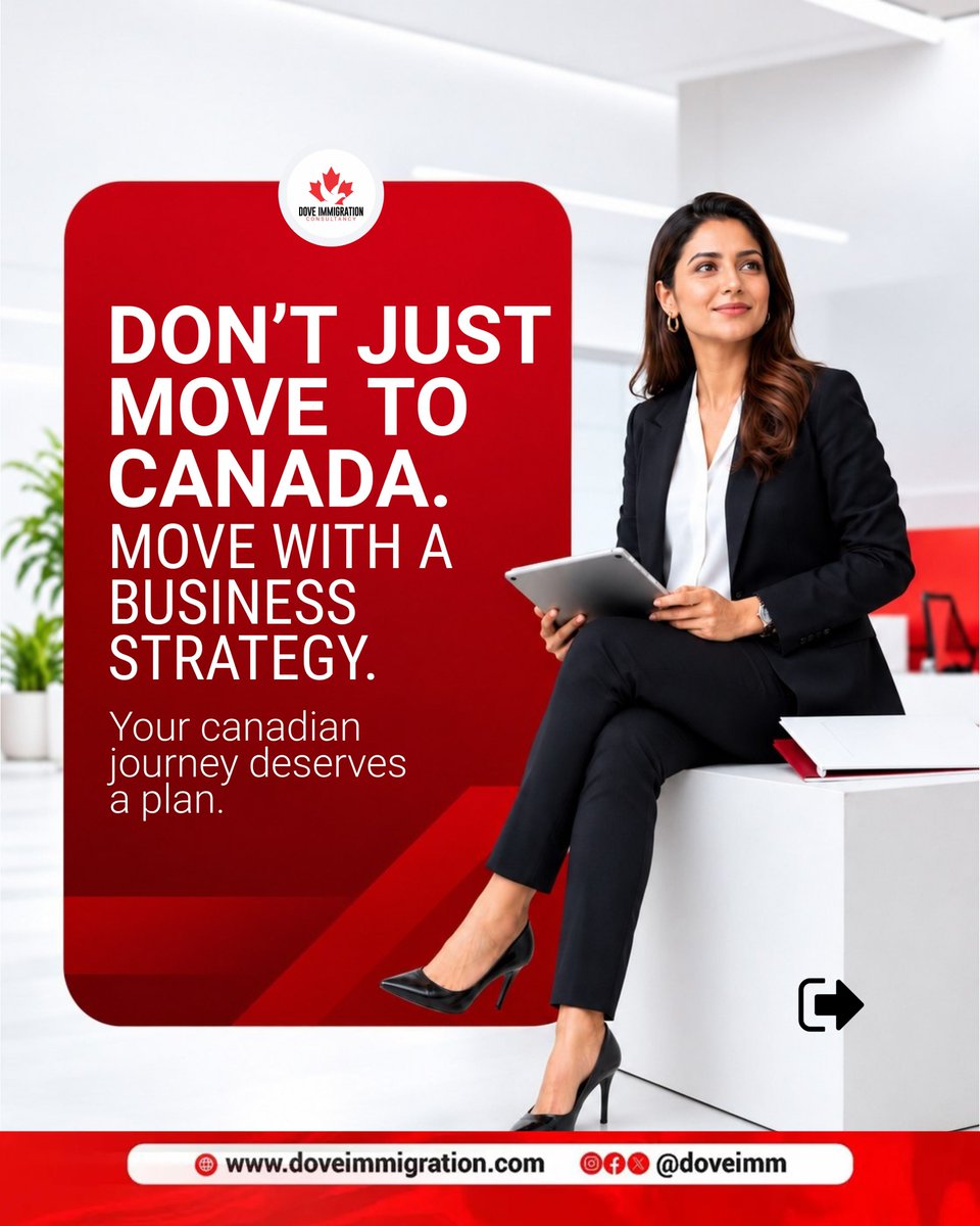 DoveIMM's tweet photo. Don’t just move to Canada. Move with a business strategy.

For a business owner, relocating is more than choosing a destination. It’s about understanding what you want to build, which immigration options may fit your profile, and how you plan to grow once you’re there. https://t.co/94S1W4zDSb