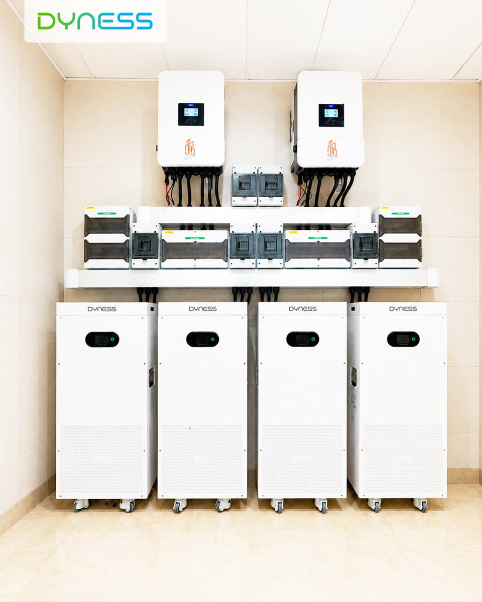 DynessESS's tweet photo. 🔋 More dependable energy for everyday life in Iraq!

With 16.07 kWh per unit and the flexibility to expand as energy needs grow, PowerBrick SC is designed to adapt to different households. The capacity of this particular installation has not been confirmed.
#Dyness #PowerBrickSC https://t.co/da3ForsVFc