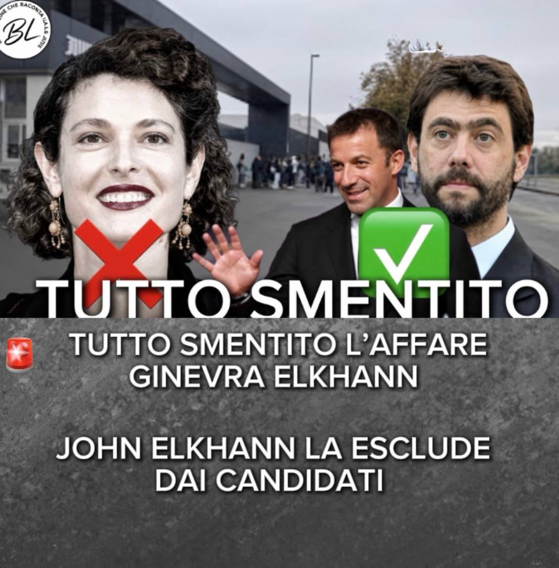 Bianconerolab's tweet photo. 🚨 Tutto smentito Ginevra Elkhann non sarà la presidentessa della Juventus 

John Elkann pensa alla rivoluzione un ritorno di Andrea Agnelli e come vicepresidente Del Piero 

Siete d’accordo? Chi preferite voi? Scrivetemi nei commenti ⤵️ https://t.co/QQWacEOFje
