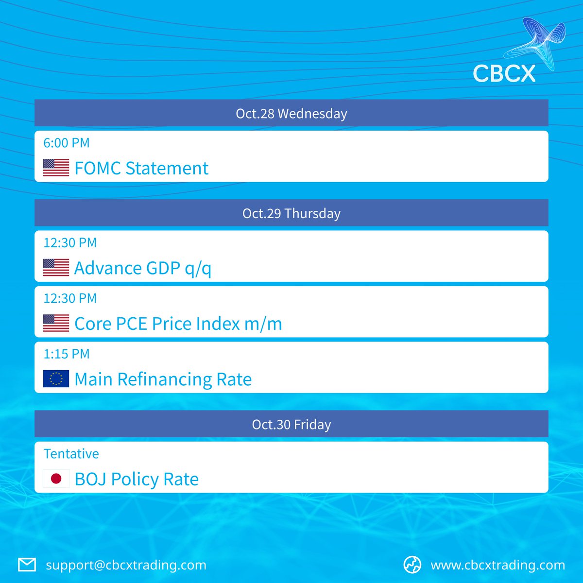 CBCXMarkets's tweet photo. 📊 𝐂𝐁𝐂𝐗 𝐊𝐞𝐲 𝐎𝐜𝐭𝐨𝐛𝐞𝐫 𝟮𝟬𝟮𝟲 𝐄𝐜𝐨𝐧𝐨𝐦𝐢𝐜 𝐃𝐚𝐭𝐚 𝐑𝐞𝐥𝐞𝐚𝐬𝐞𝐬 (All times are in BST)

#CBCXMarkets #CBCX #ForexTrading #EconomicCalendar #MonthlyTradingAlert #CBCXLiquidity https://t.co/lynFho4VWd