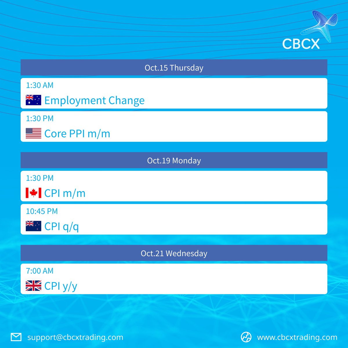 CBCXMarkets's tweet photo. 📊 𝐂𝐁𝐂𝐗 𝐊𝐞𝐲 𝐎𝐜𝐭𝐨𝐛𝐞𝐫 𝟮𝟬𝟮𝟲 𝐄𝐜𝐨𝐧𝐨𝐦𝐢𝐜 𝐃𝐚𝐭𝐚 𝐑𝐞𝐥𝐞𝐚𝐬𝐞𝐬 (All times are in BST)

#CBCXMarkets #CBCX #ForexTrading #EconomicCalendar #MonthlyTradingAlert #CBCXLiquidity https://t.co/lynFho4VWd