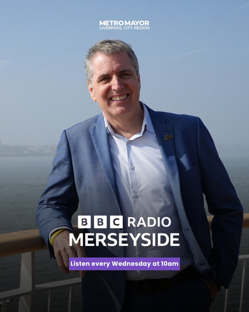 LCRMayor's tweet photo. 🚨 SPEAK TO STEVE | Got a question for the Metro Mayor? 

Steve is back in the @bbcmerseyside hot seat at 10am, and this is your chance to ask him the questions that matter to you.  

☎️ 0800 731 9333 
📲 WhatsApp: 0800 321 333 (start with MERSEY) 
📧 thehotseat@bbc.co.uk https://t.co/wf4IqS6jSY